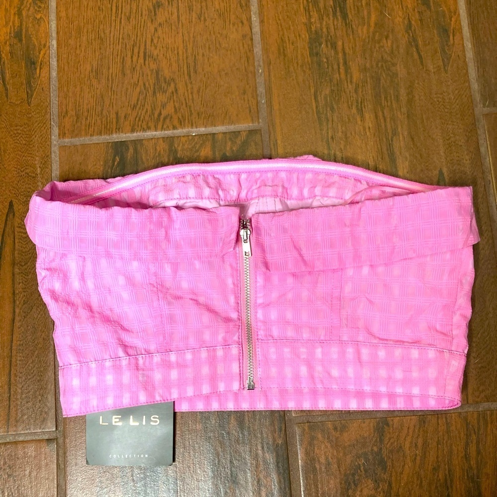LeLis Collection Pink Tube Top Strapless - Picture 3 of 5